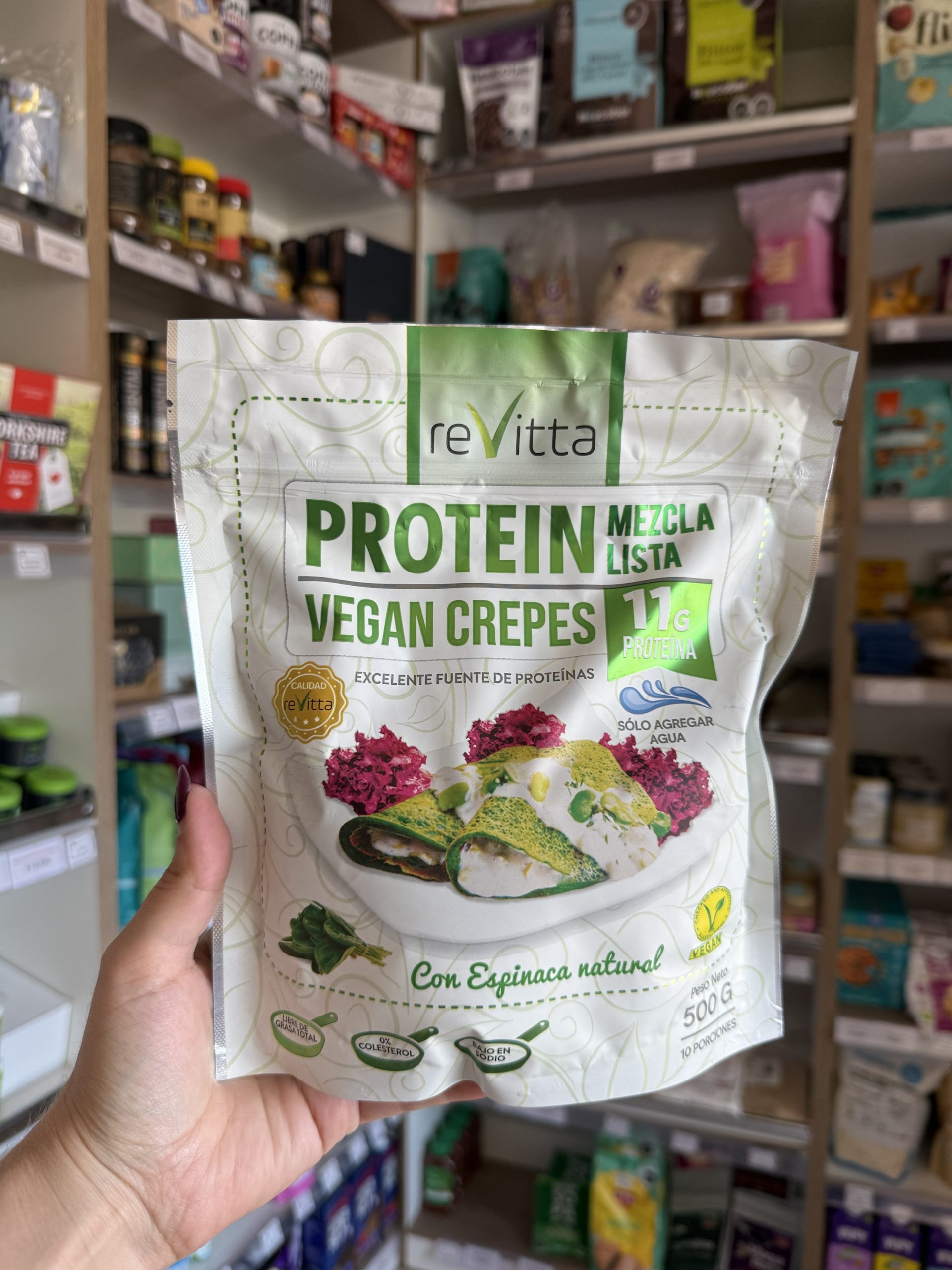 VEGAN CREPES 500 GR ESPINACA REVITTA
