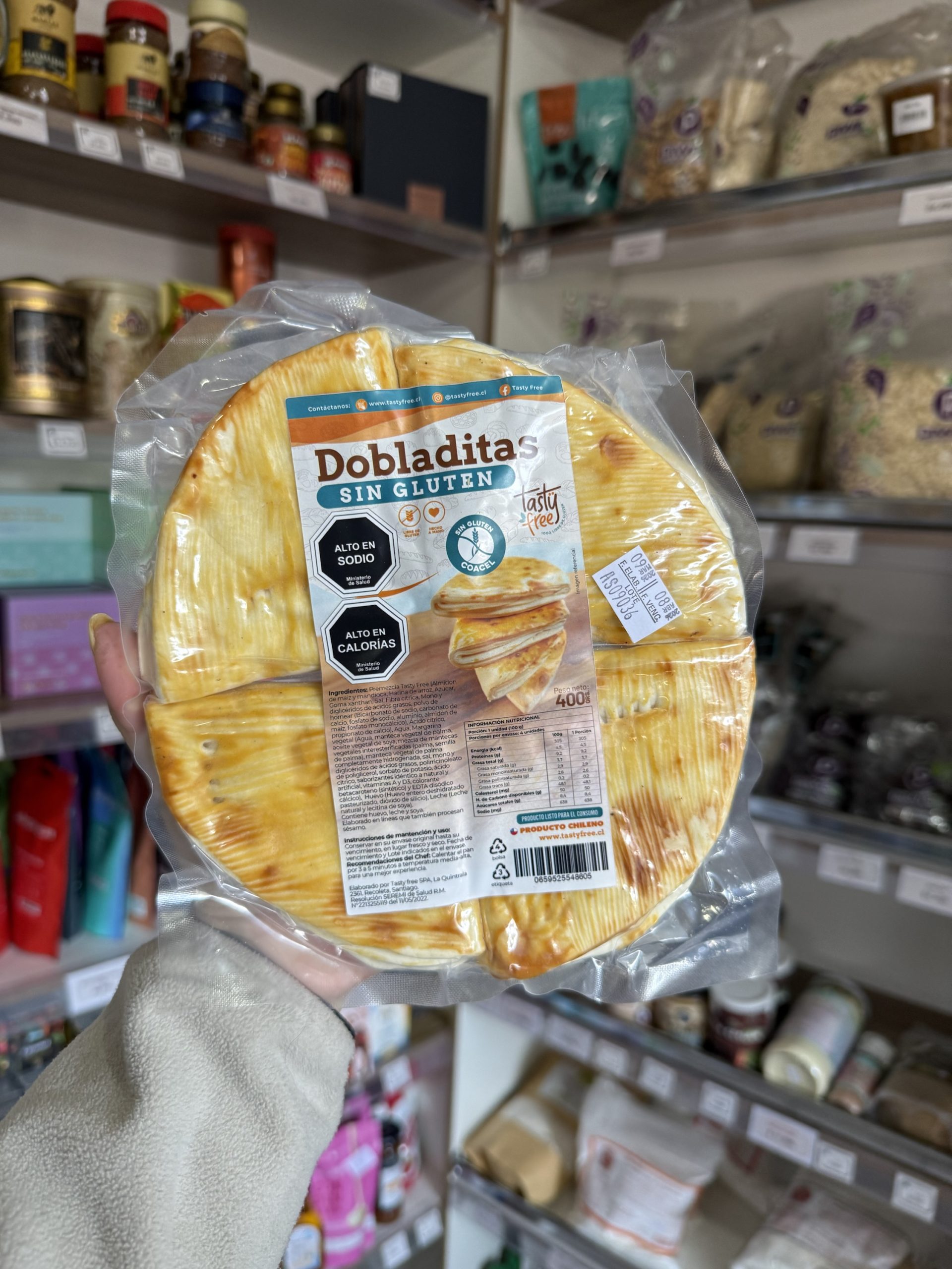 DOBLADITAS SIN GLUTEN 400GR TASTY FREE