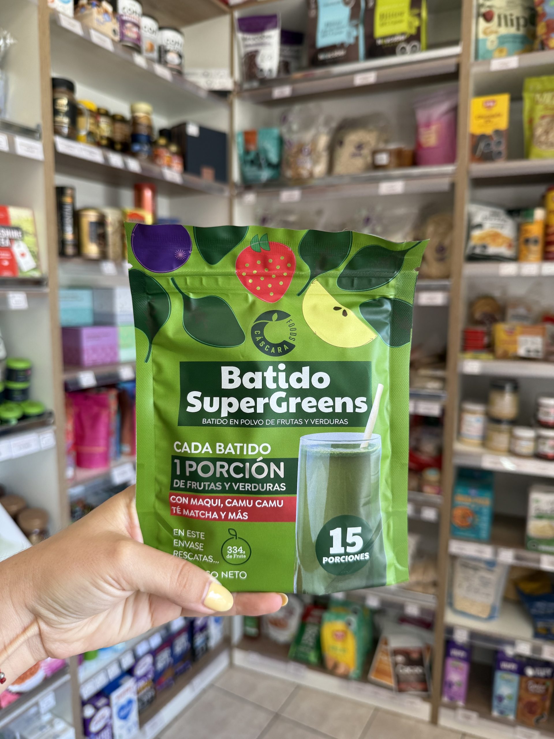 BATIDO SUPER GREEN 180 GR CASCARA