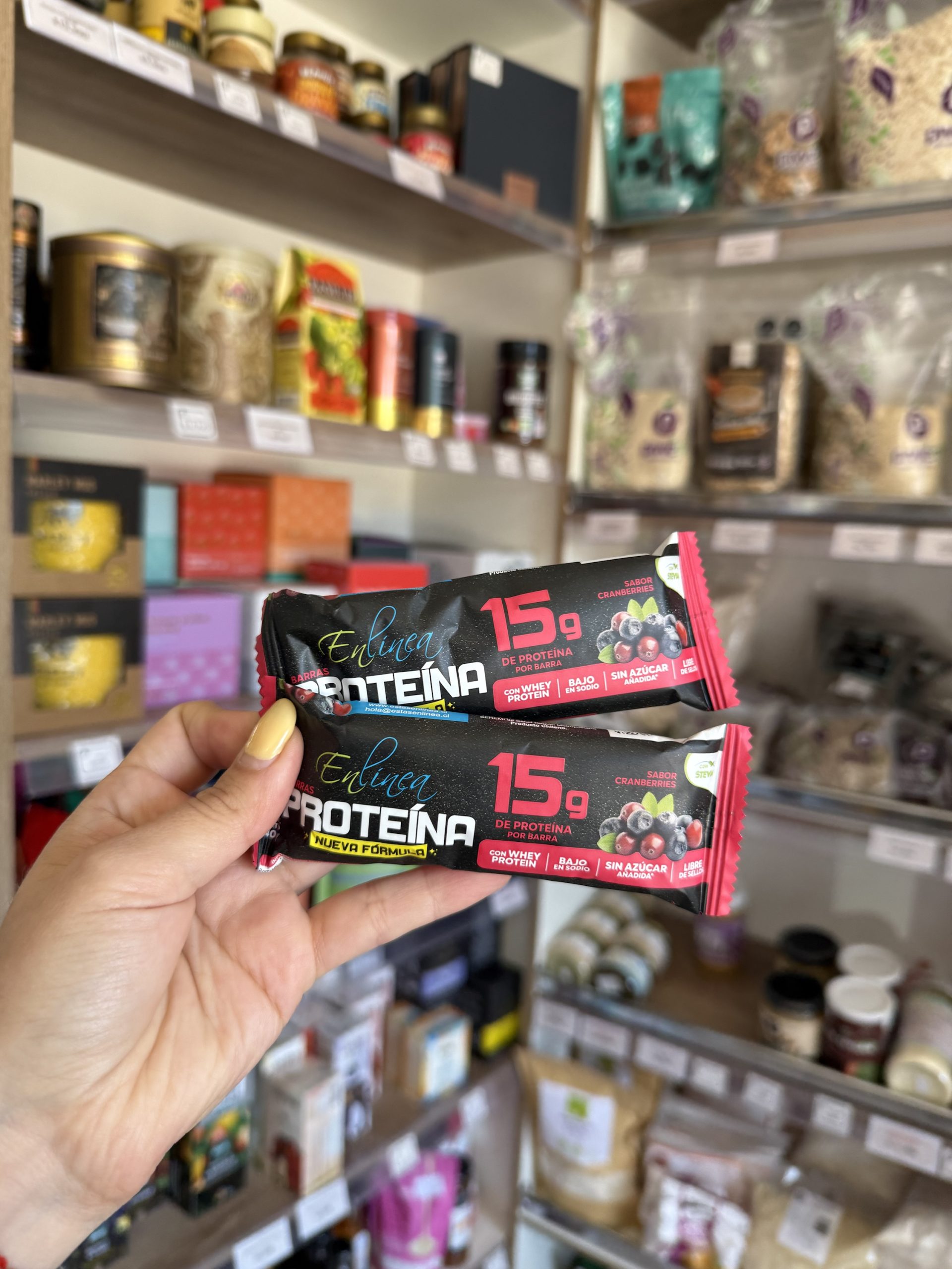 Barra de proteina en linea 15g cranberries