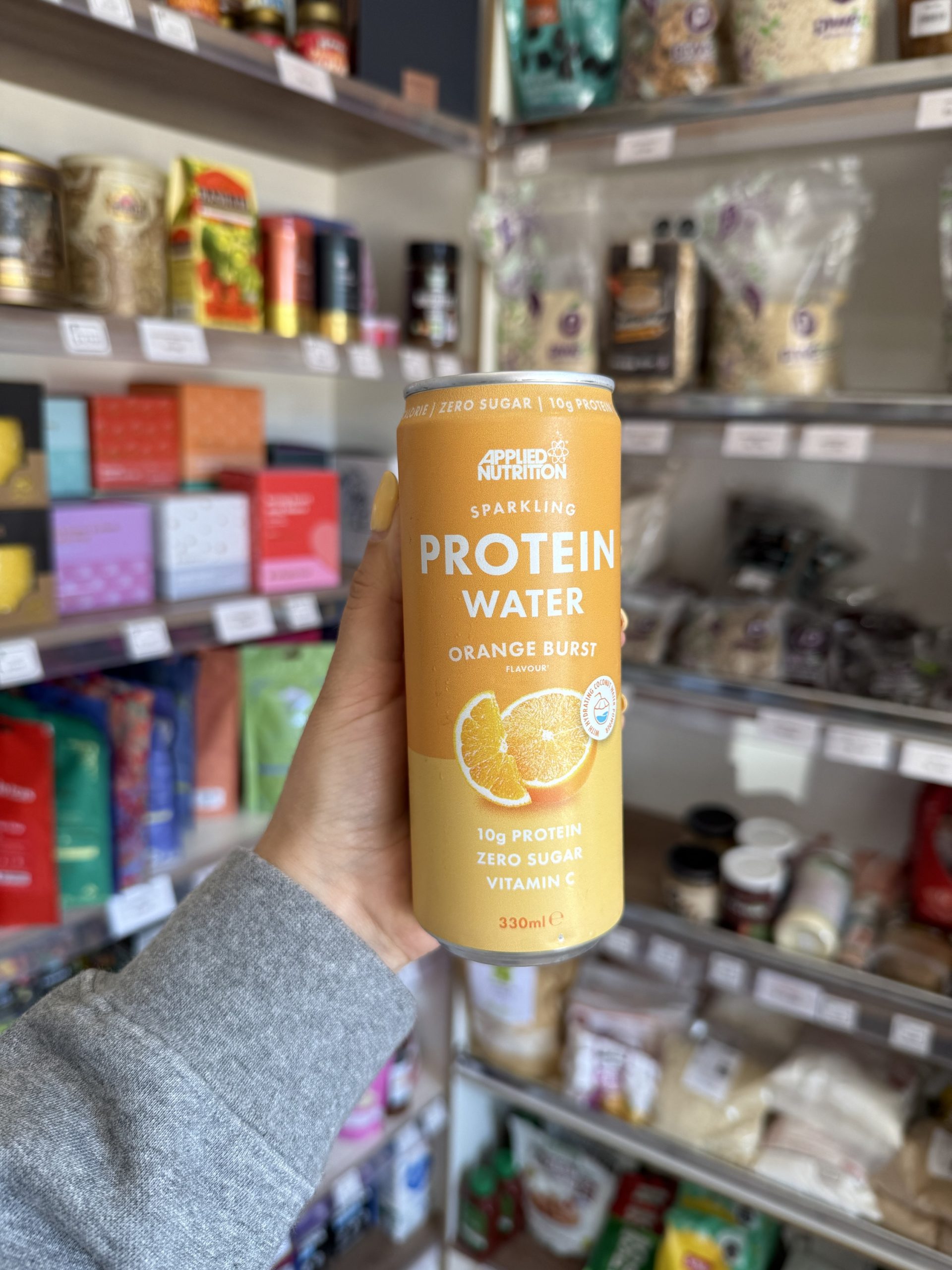 Protein water lata 330ml Orange Burst