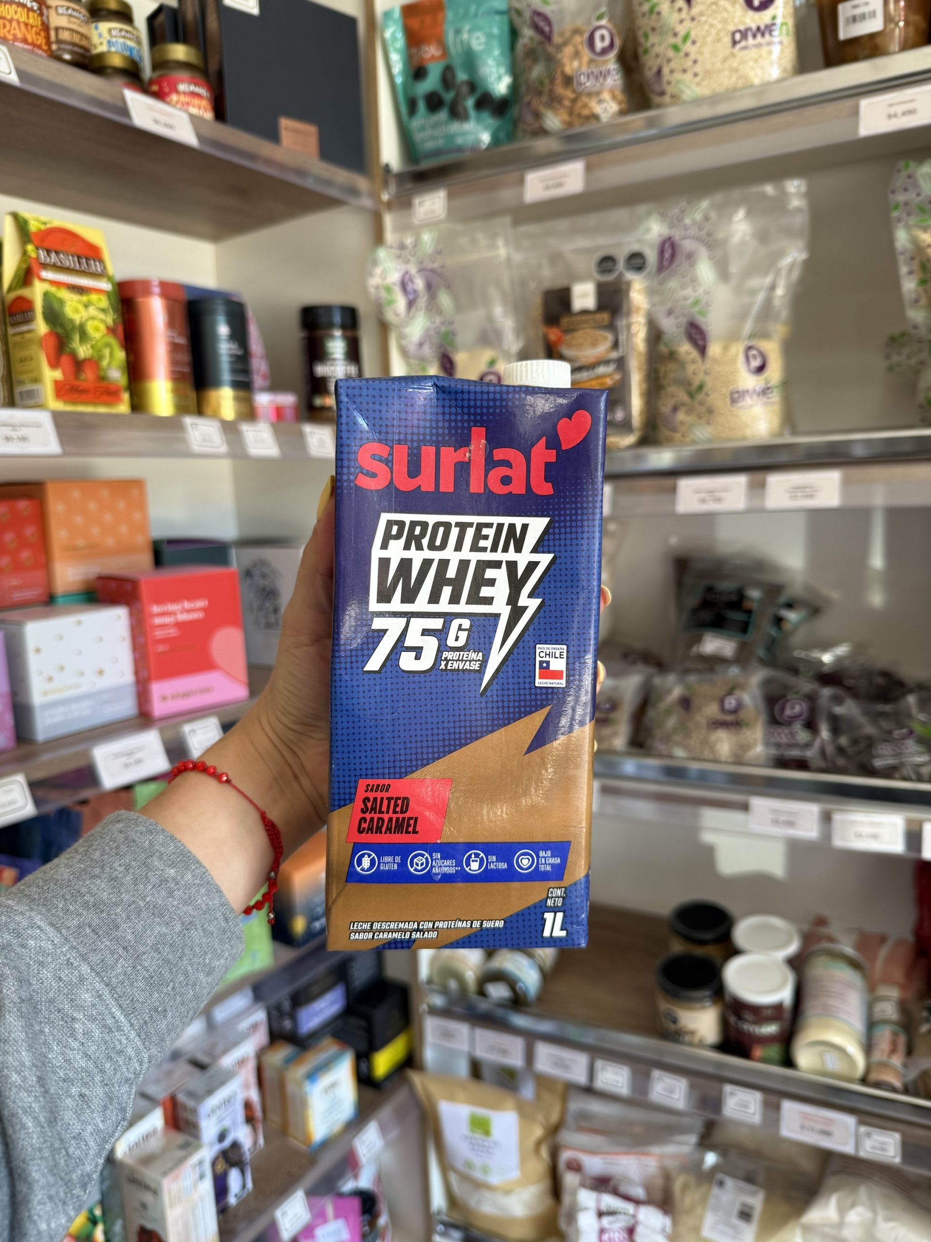 LECHE SURLAT SIN LACTOSA PROTEIN WHEY 75G SALTED CARAMEL 1L