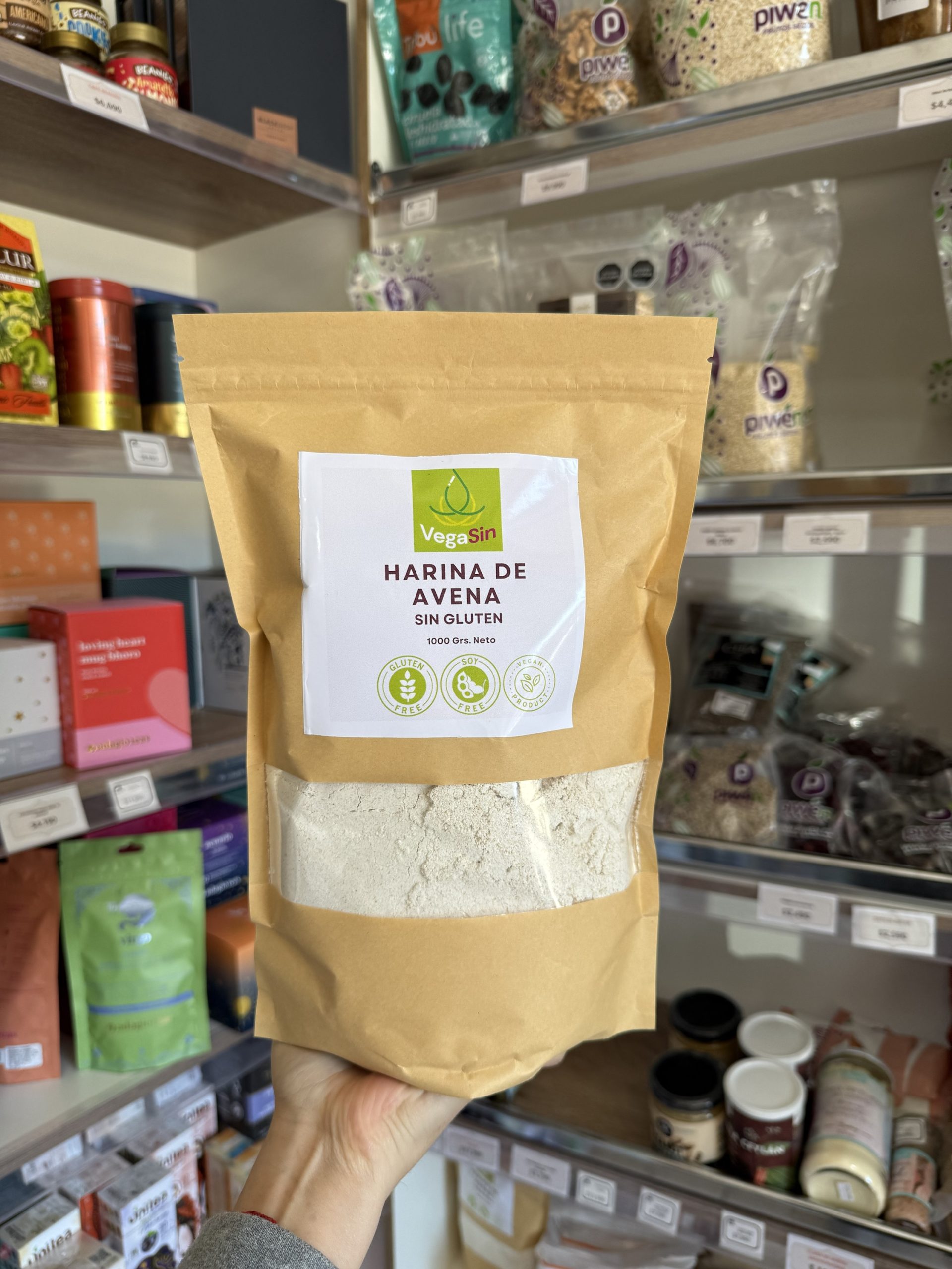 HARINA DE AVENA SIN GLUTEN 1000 GRS VEGASIN