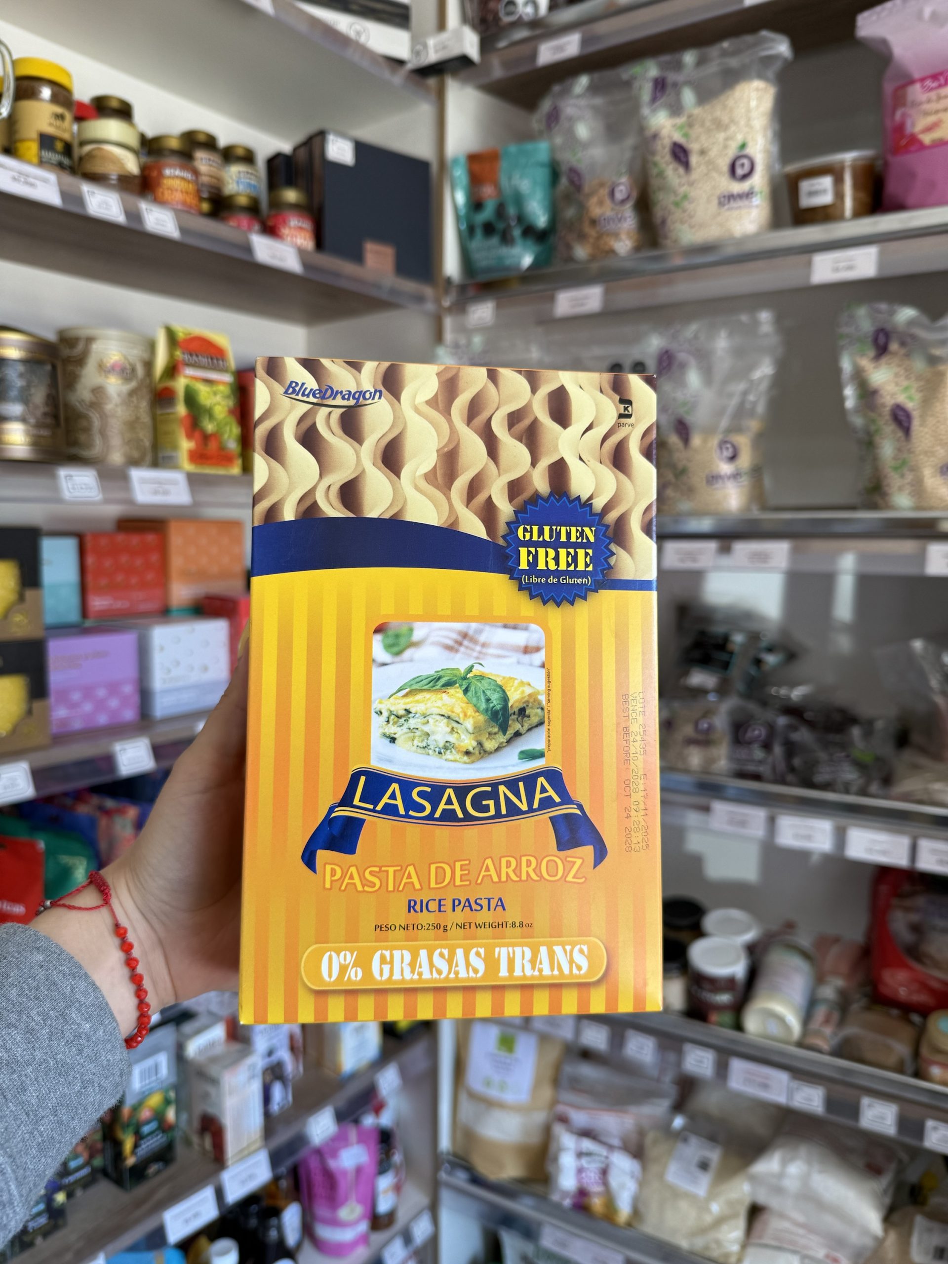 LASAGNA PASTA DE ARROZ 250G GLUTEN FREE