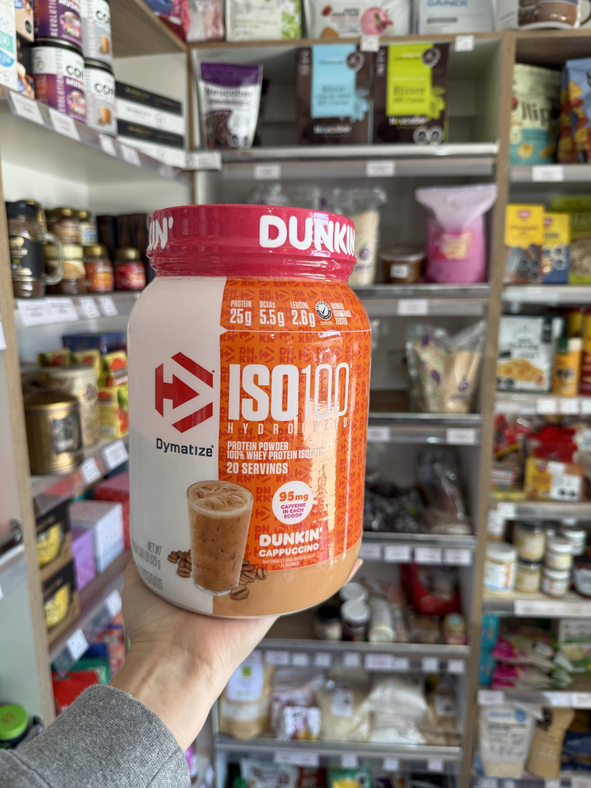 PROTEÍNA ISO 100 1.36 LB DUNKIN CAPPUCCINO