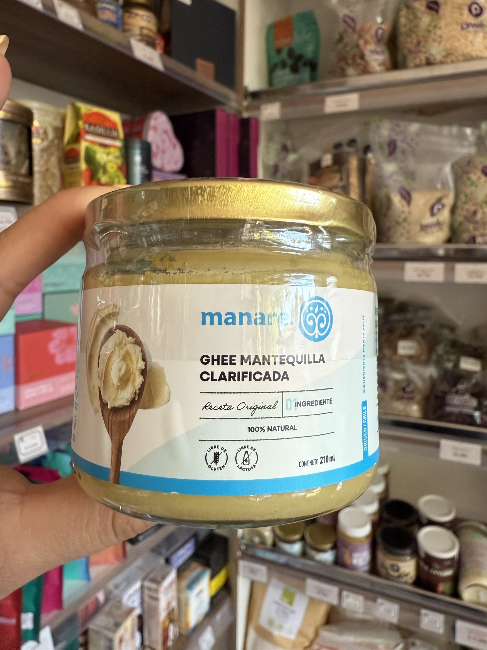 GHEE MANTEQUILLA CLARIFICADA MANARE 210 ml