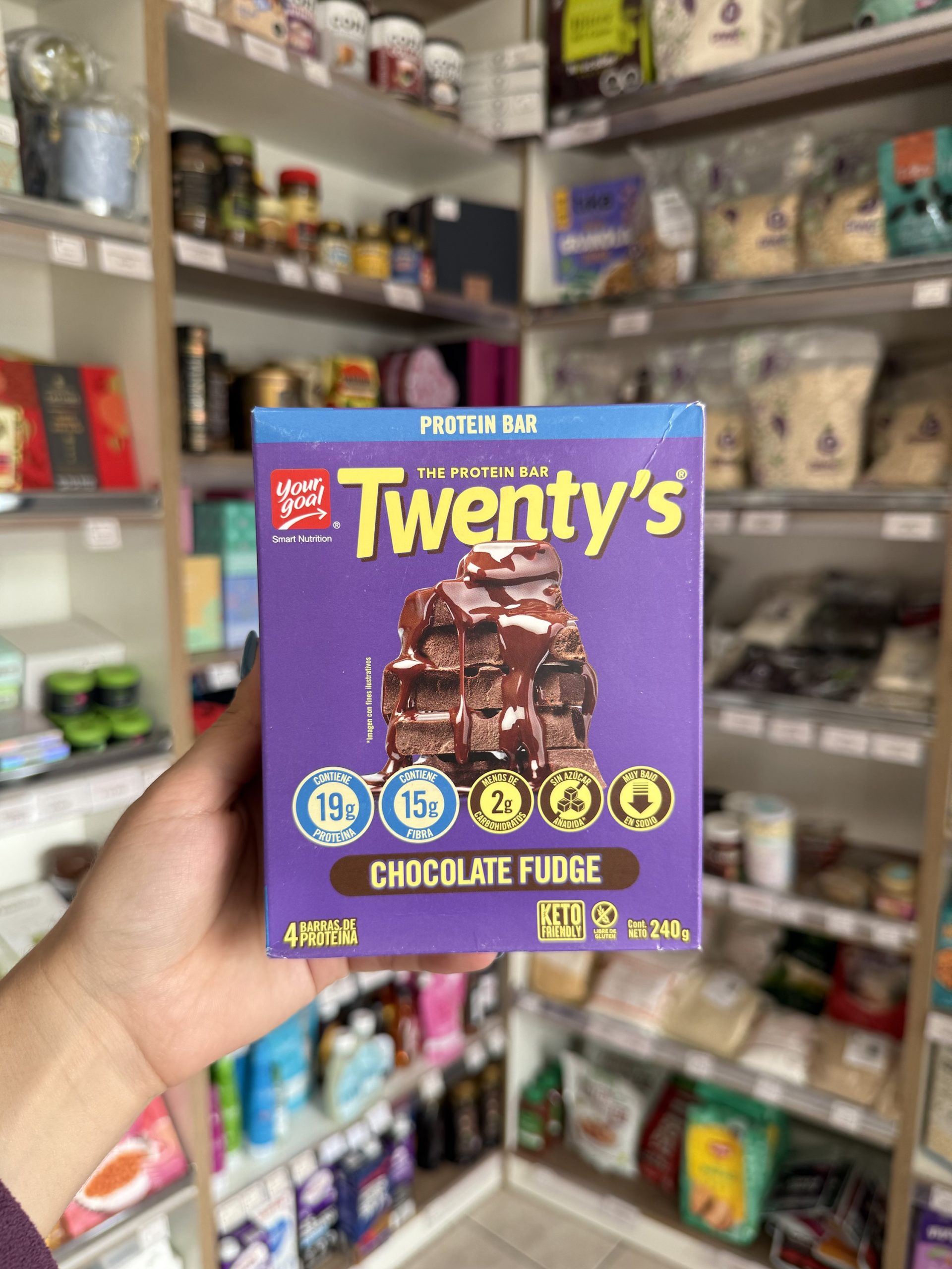 CAJA 4 BARRAS TWENTYS CHOCOLATE FUDGE 240 gr