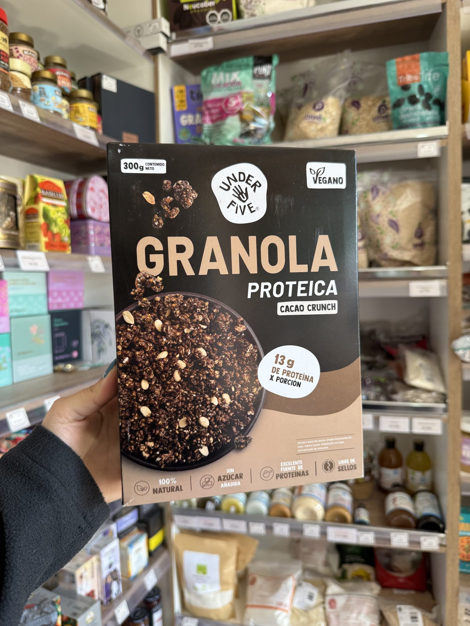 GRANOLA PROTEÍCA CACAO CRUNCH UNDER FIVE 300 GR