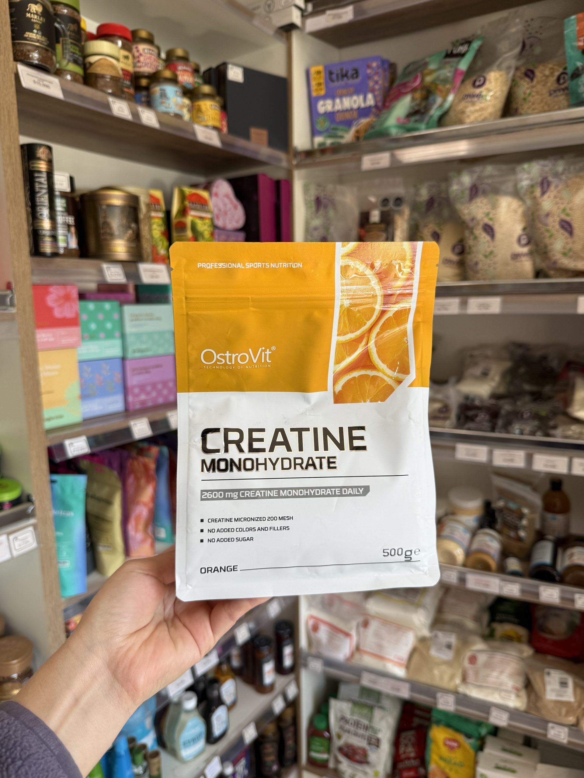 CREATINA OSTROVIT 500 GR SABOR NARANJA