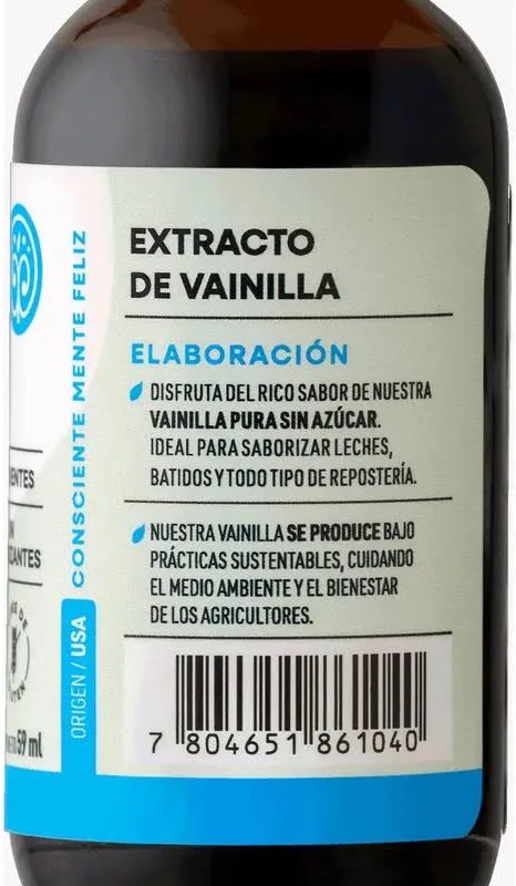 Extracto de Vainilla sin Alcohol 59ml Manare - Imagen 2