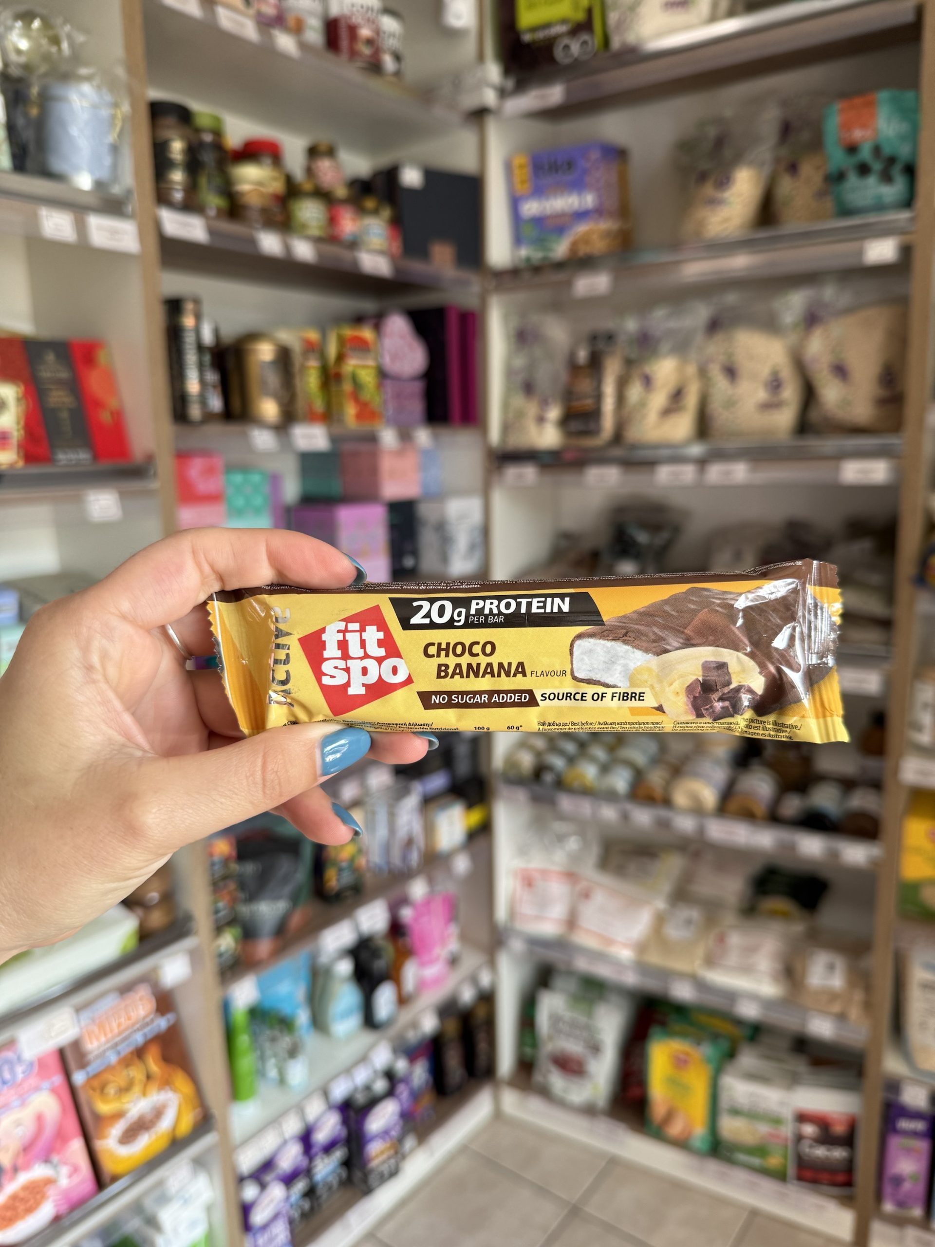 BARRA DE PROTEÍNA FIT SPO CHOCO BANANA 60 GR
