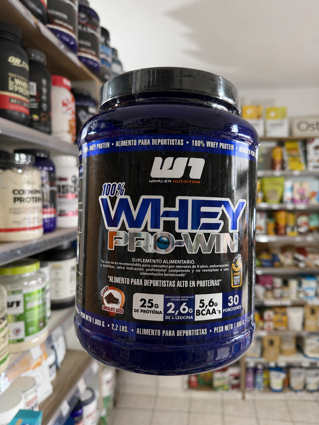 PROTEÍNA WHEY PRO WIN WINKLER 1 KG CHOCOLATE SUIZO