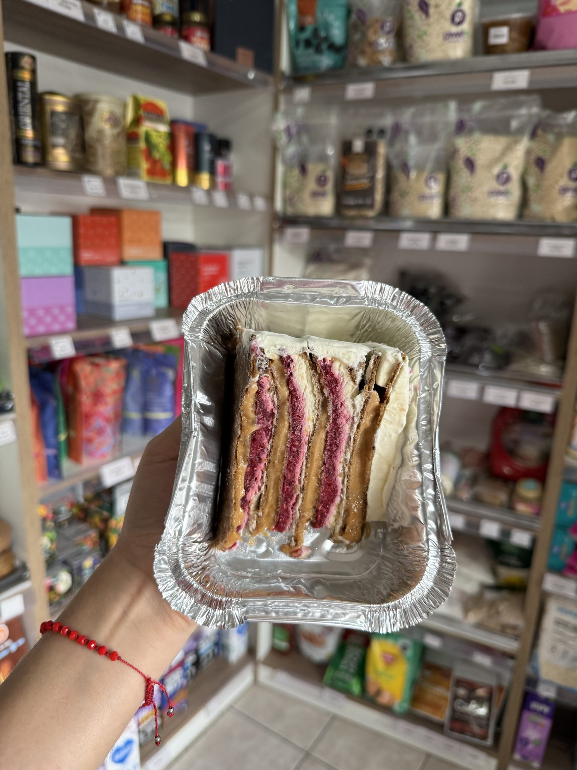 TROZO INDIVIDUAL TORTA AMOR KETO