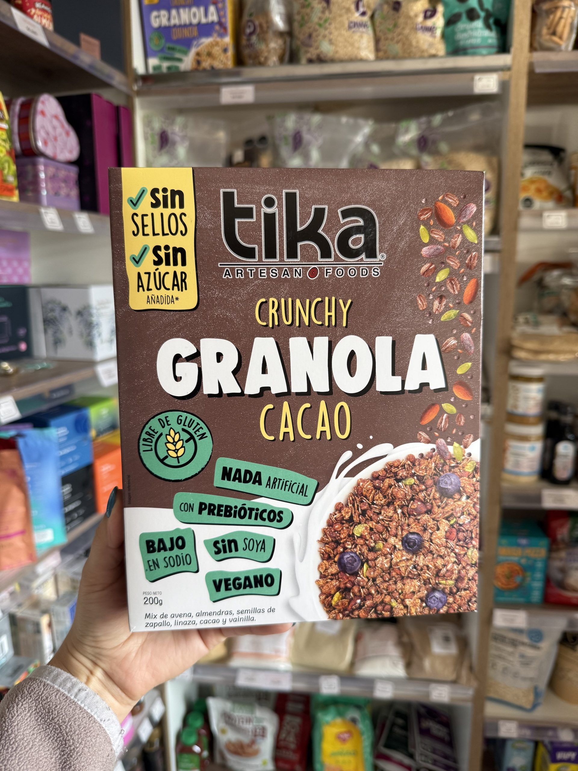TIKA GRANOLA CRUNCHY CACAO 200 GR