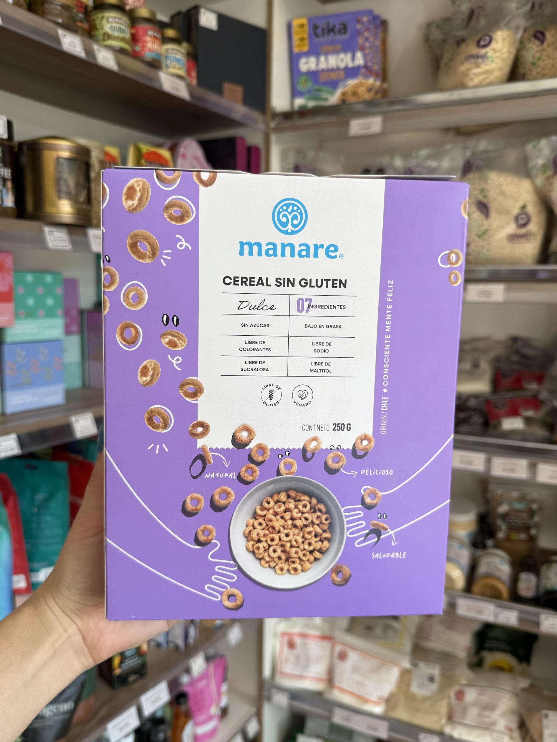 CEREAL DULCE SIN GLUTEN MANARE 250 GR