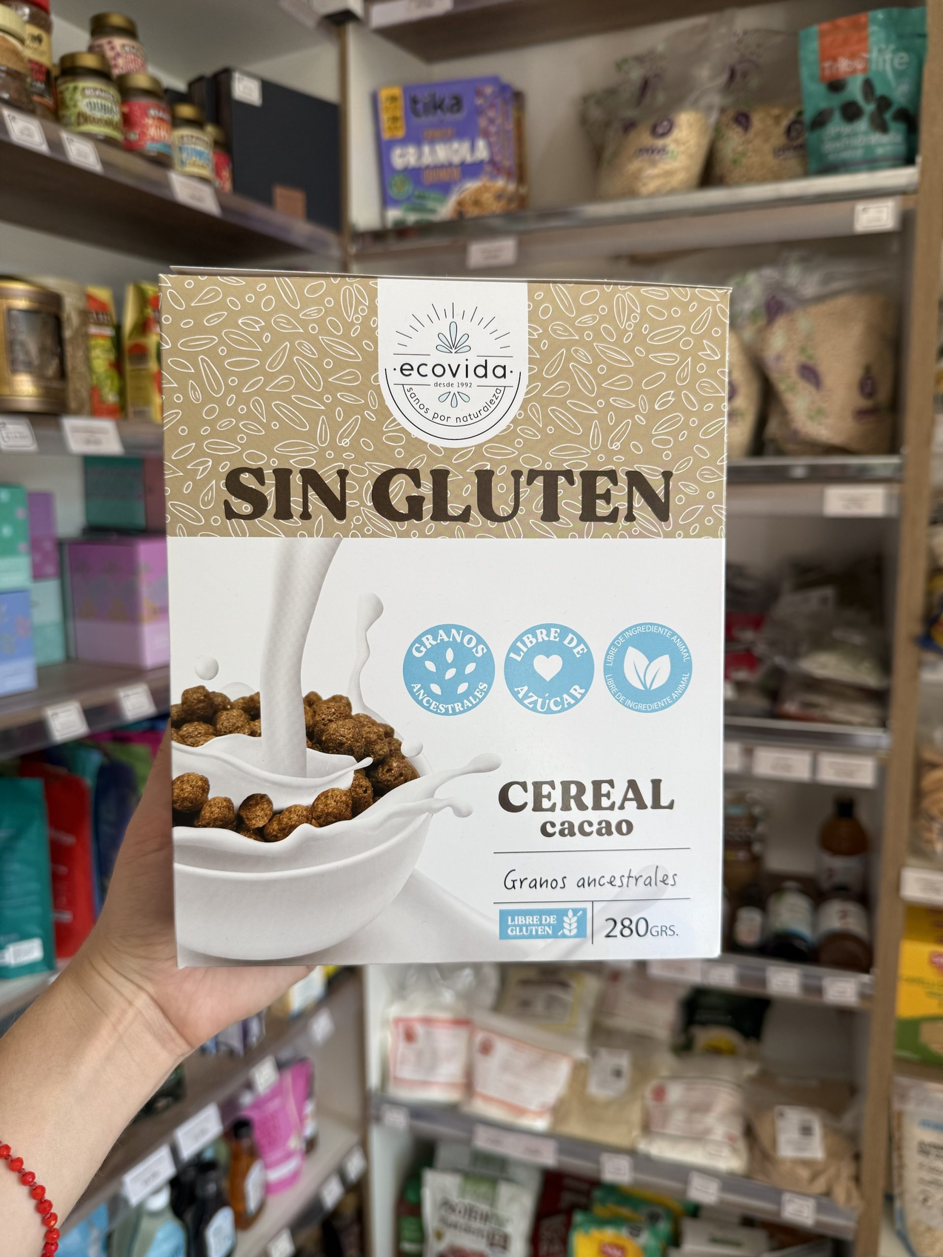 CEREAL CACAO SIN GLUTEN 280 GR ECOVIDA