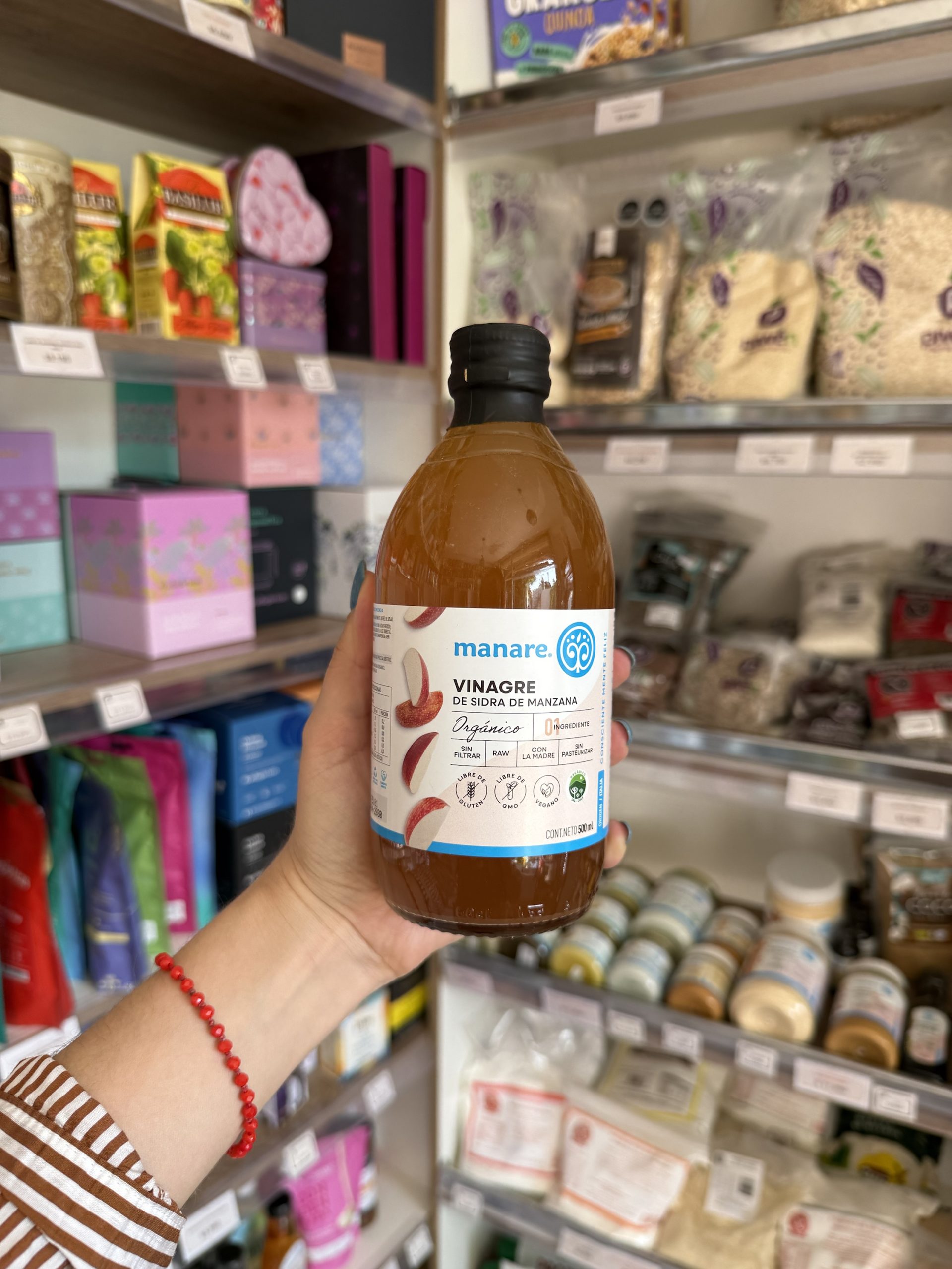 VINAGRE DE MANZANA 500 ML ORGÁNICO MANARE