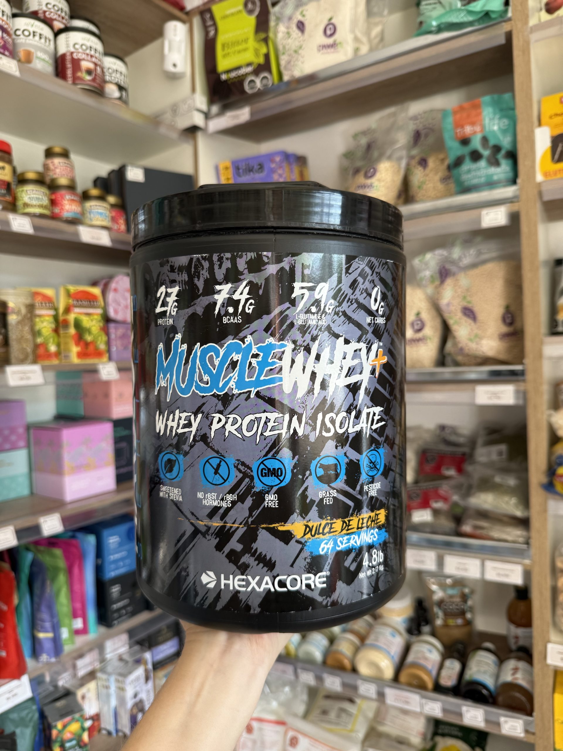 PROTEÍNA HEXACORE 4,8 LB WHEY DULCE DE LECHE