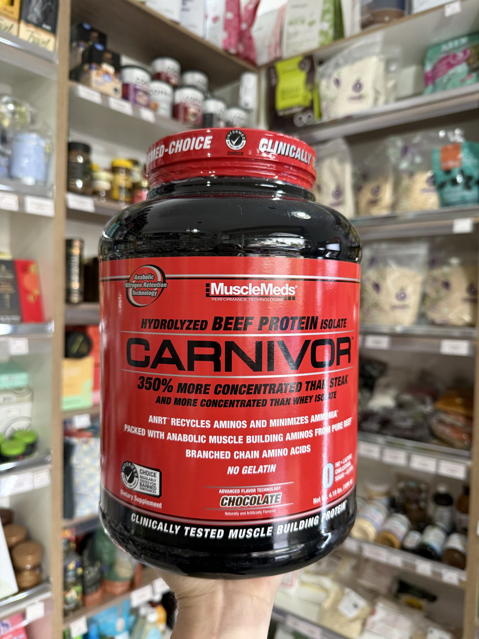 PROTEÍNA BEEF CARNIVOR 4,19 LB CHOCOLATE