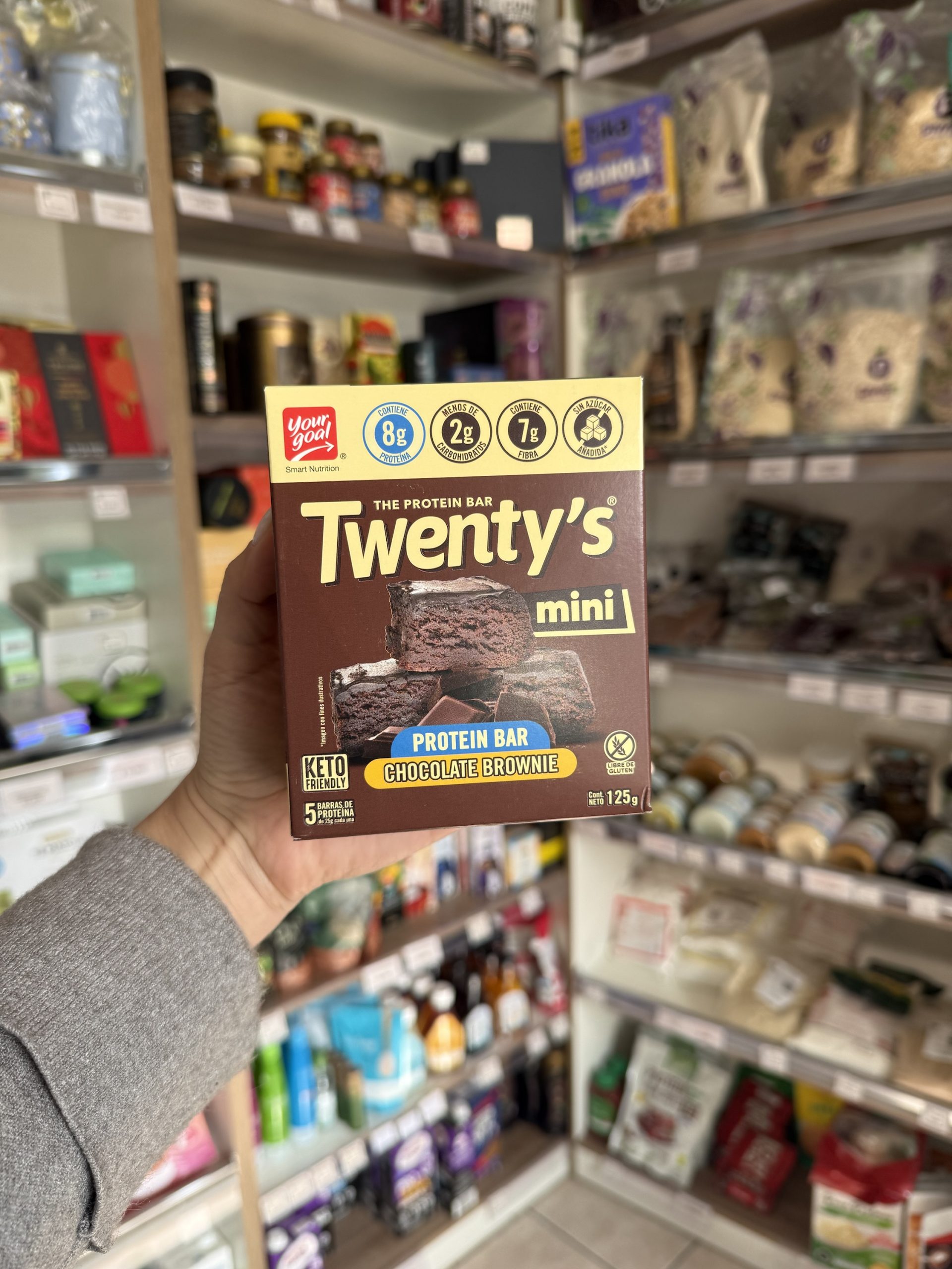 CAJA MINI TWENTYS CHOCOLATE BROWNIE    125 GR