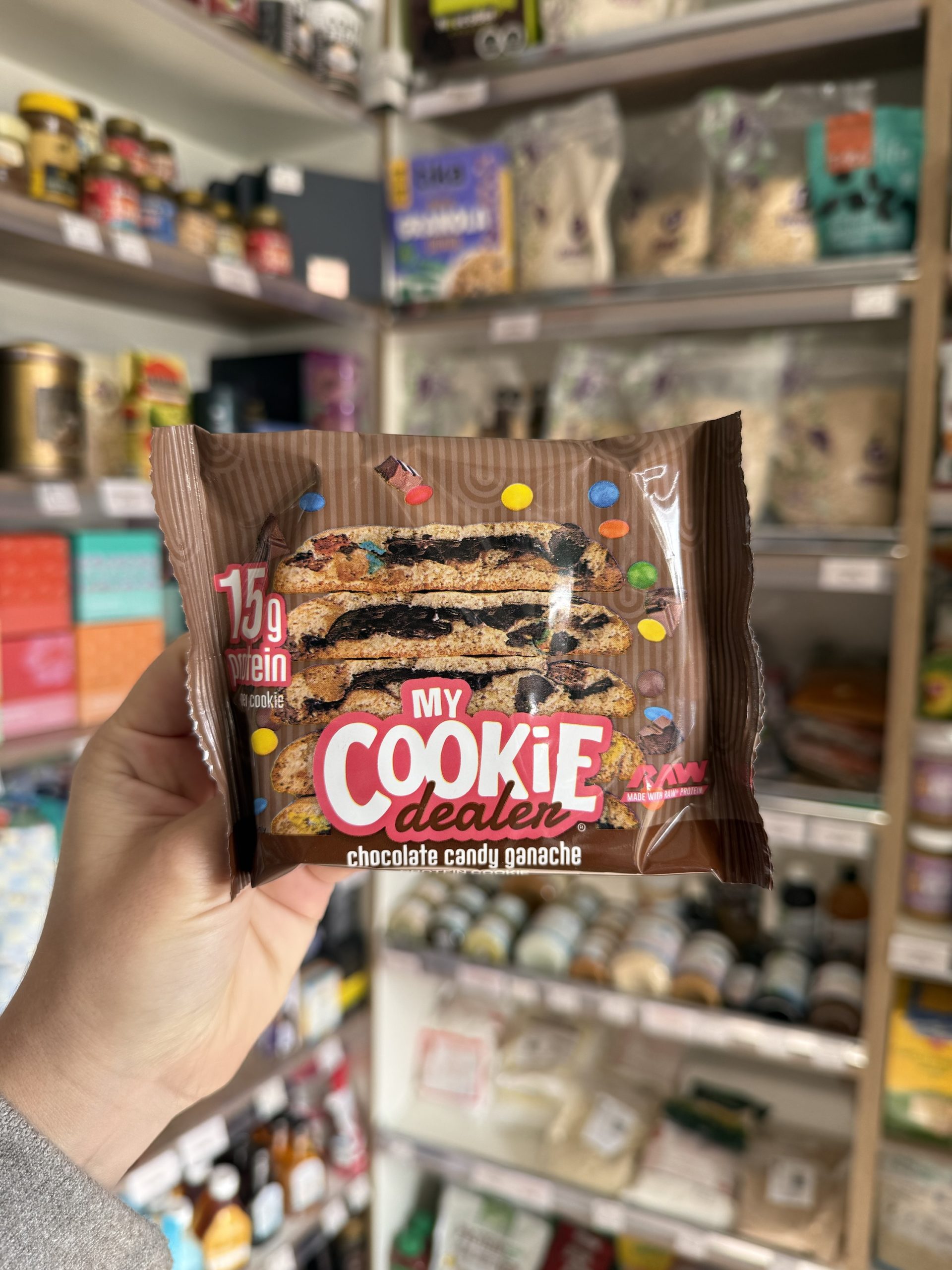 GALLETON PROTEICO MY COOKIE DEALER CHOCOLATE CANDY GANACHE 63 GR