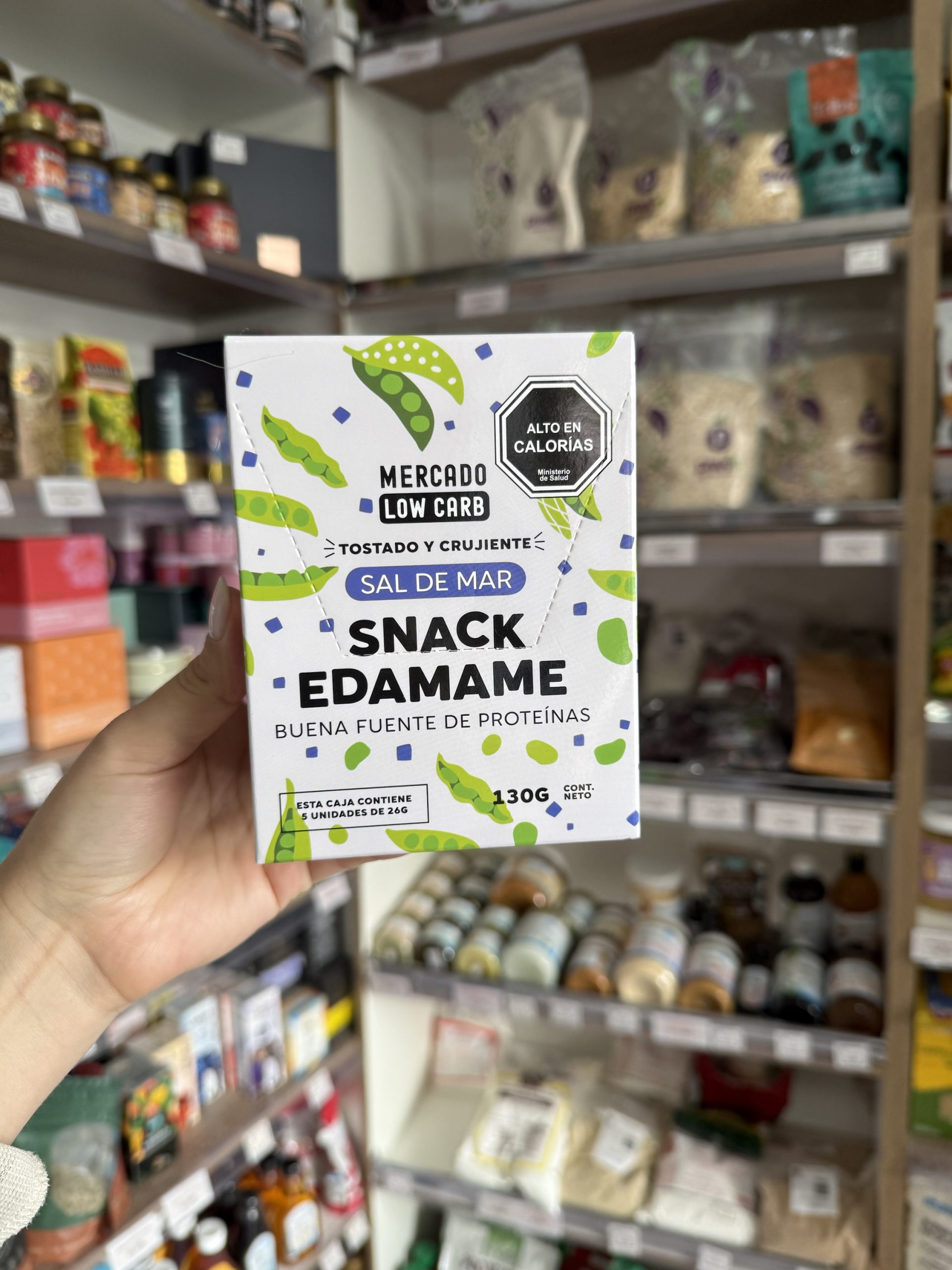 CAJA SNACK EDAMAME 5 UNIDADES