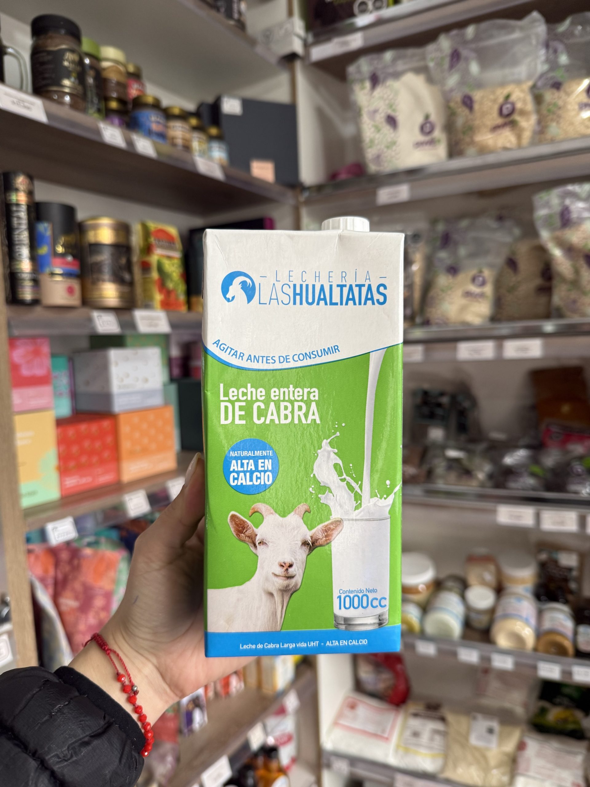 LECHE ENTERA DE CABRA LÍQUIDA LAS HUALTATAS 1 LT