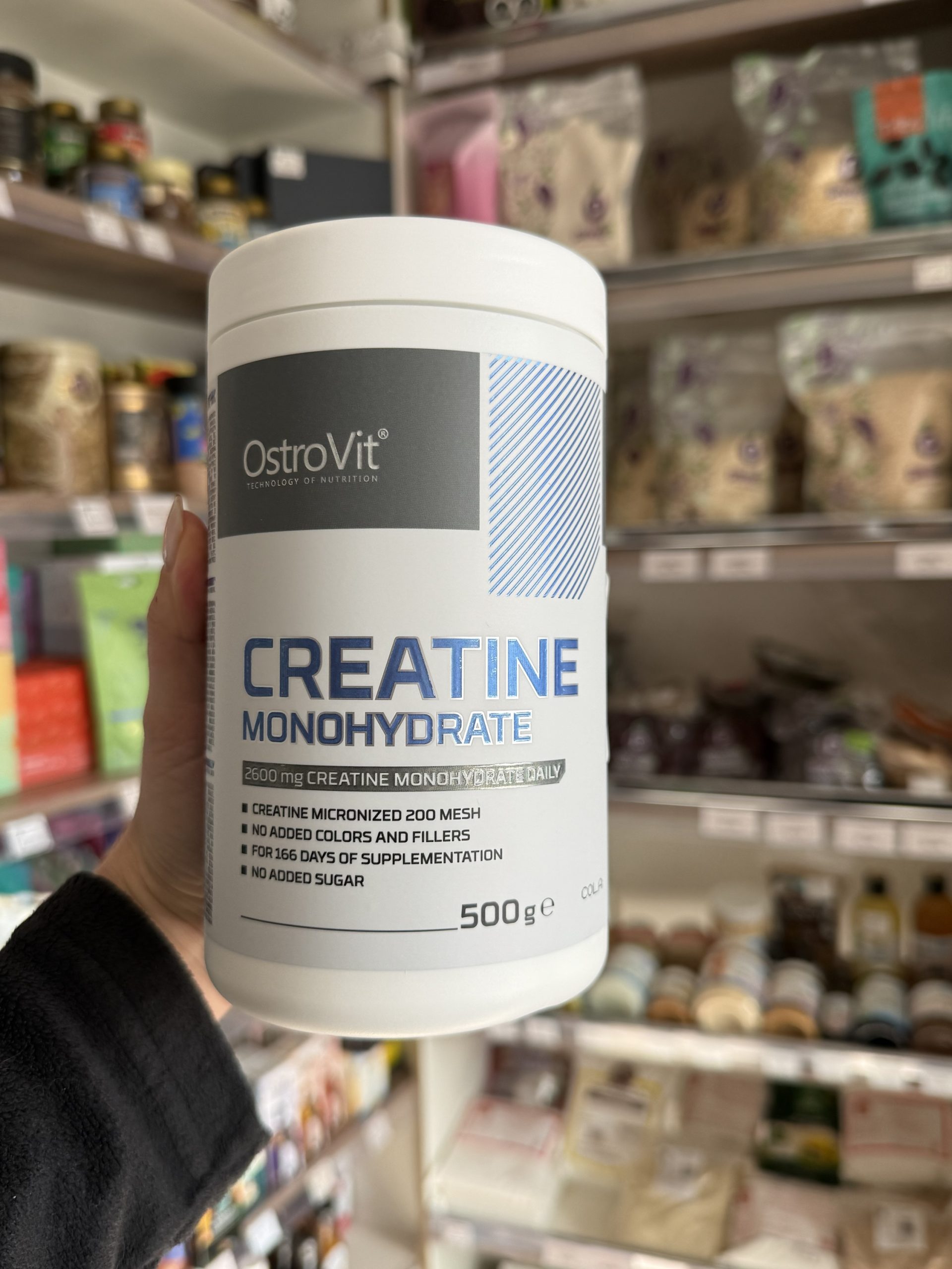 CREATINA MONOHIDRATADA 500 GR SABOR COLA