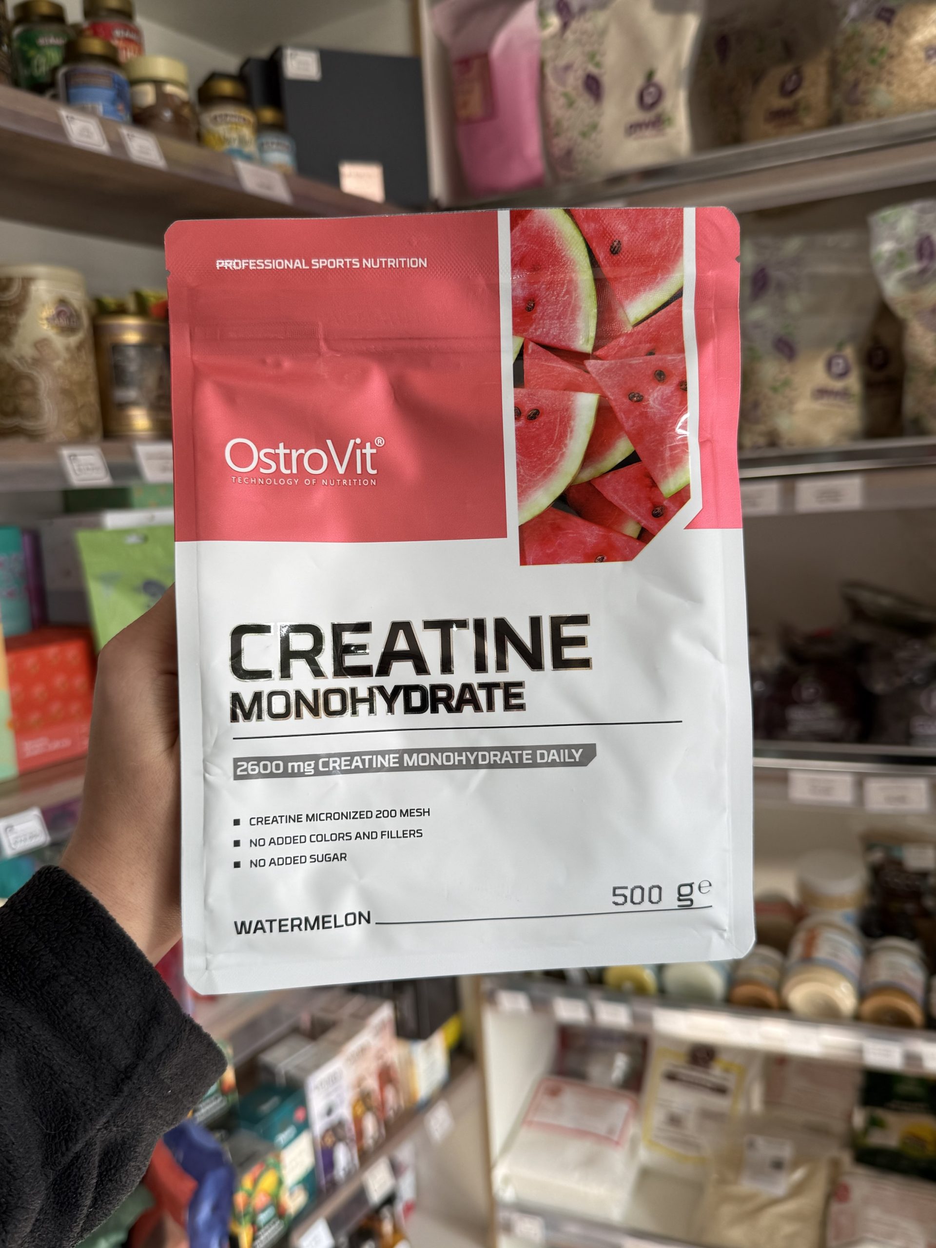 CREATINA OSTROVIT 500 gr SABOR SANDÍA