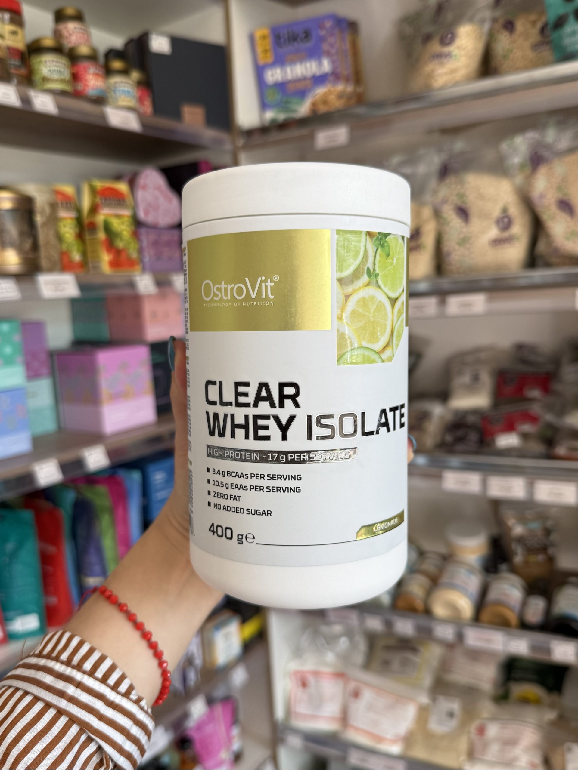 PROTEÍNA CLEAR WHEY ISOLATE 400 GR OSTROVIT LIMONADA