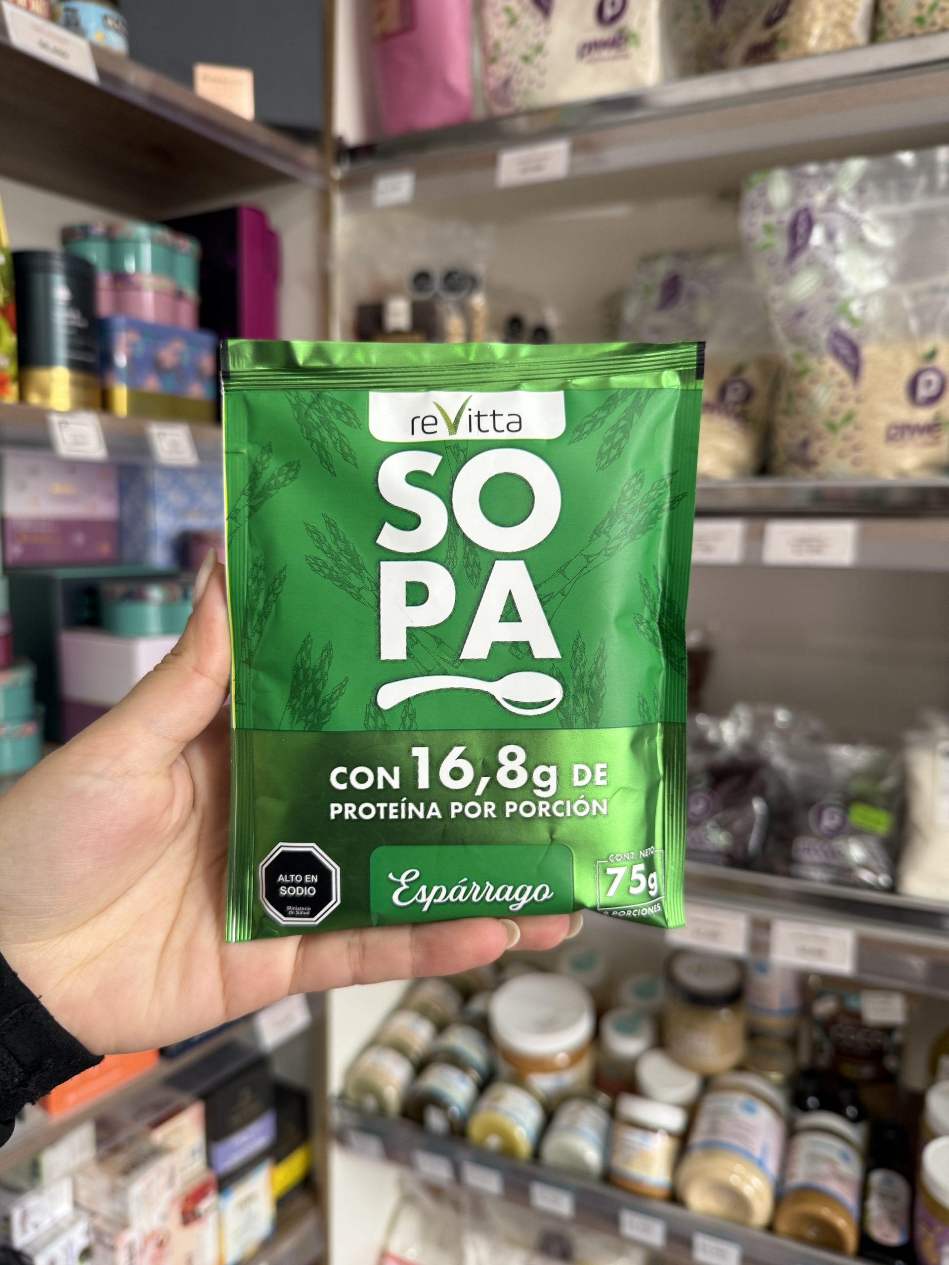 SOPA CON PROTEÍNA REVITTA ESPÁRRAGO 75 GR