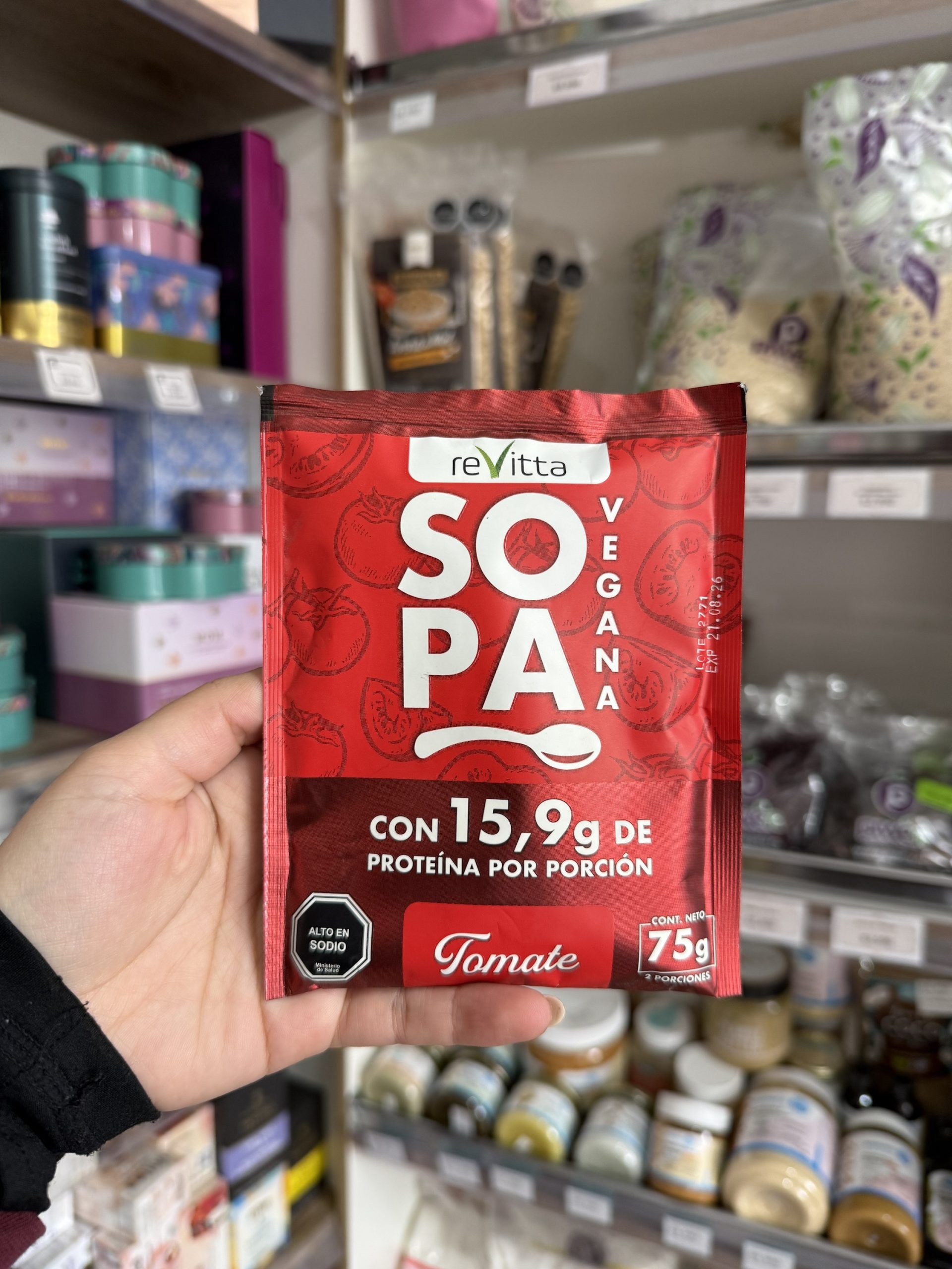 SOPA CON PROTEÍNA REVITTA 75 GR TOMATE