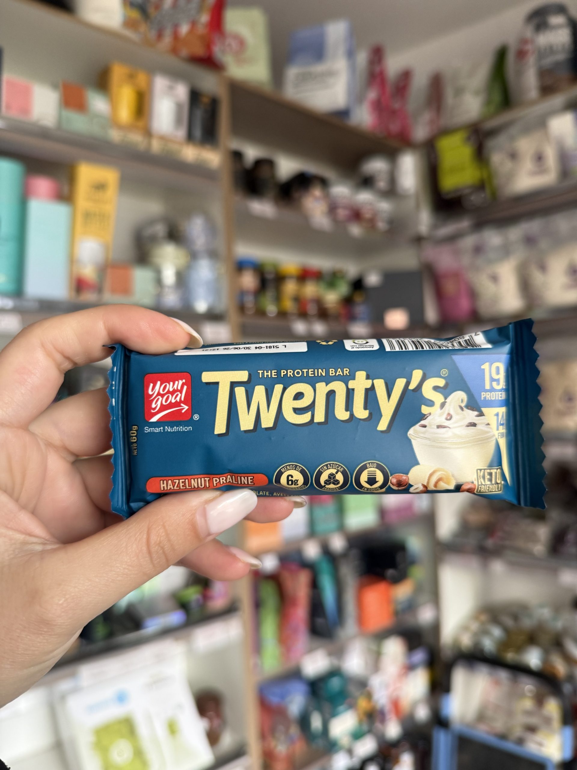 BARRA DE PROTEÍNA TWENTYS HAZELNUT 60 GR