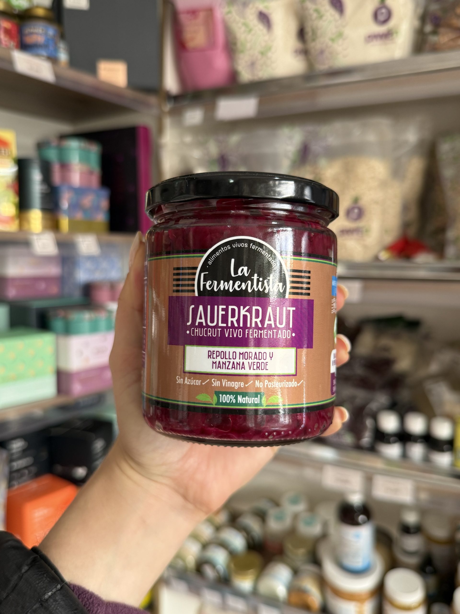 Chucrut Clásico Púrpura 400 g La Fermentista