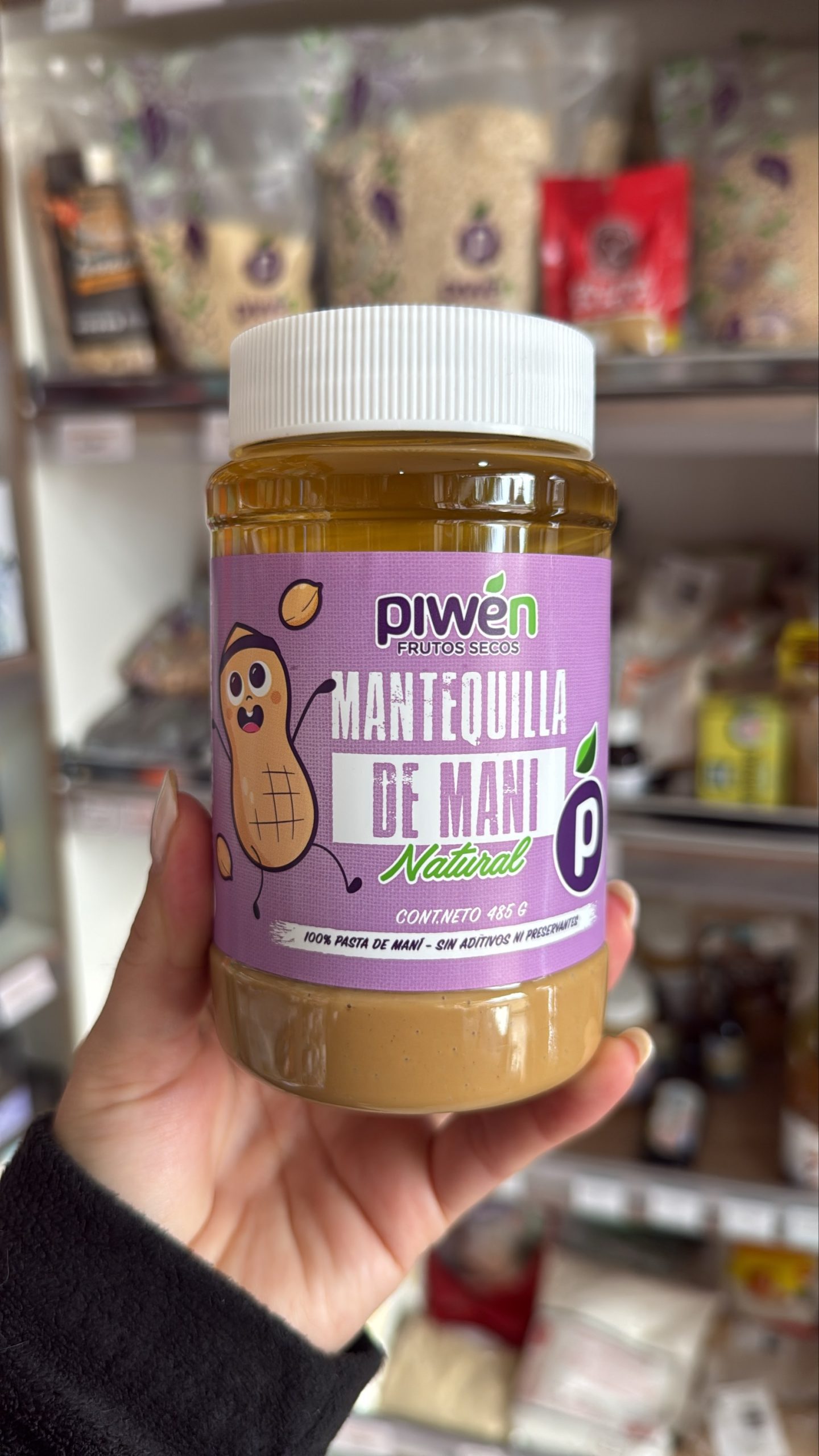 MANTEQUILLA DE MANÍ PIWEN 485 GR