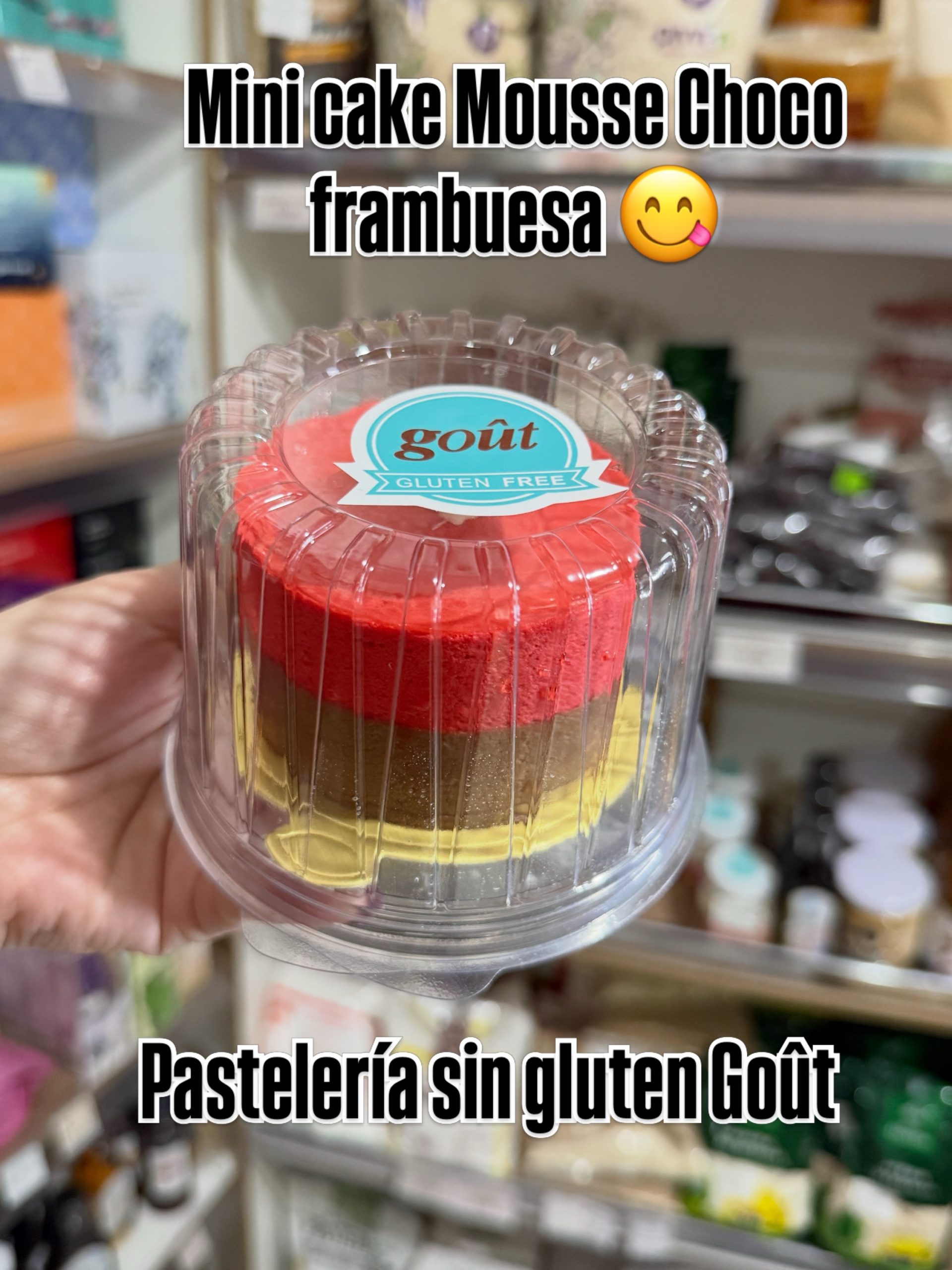 MINI MOUSSE CHOCOLATE FRAMBUESA SIN GLUTEN GOÛT