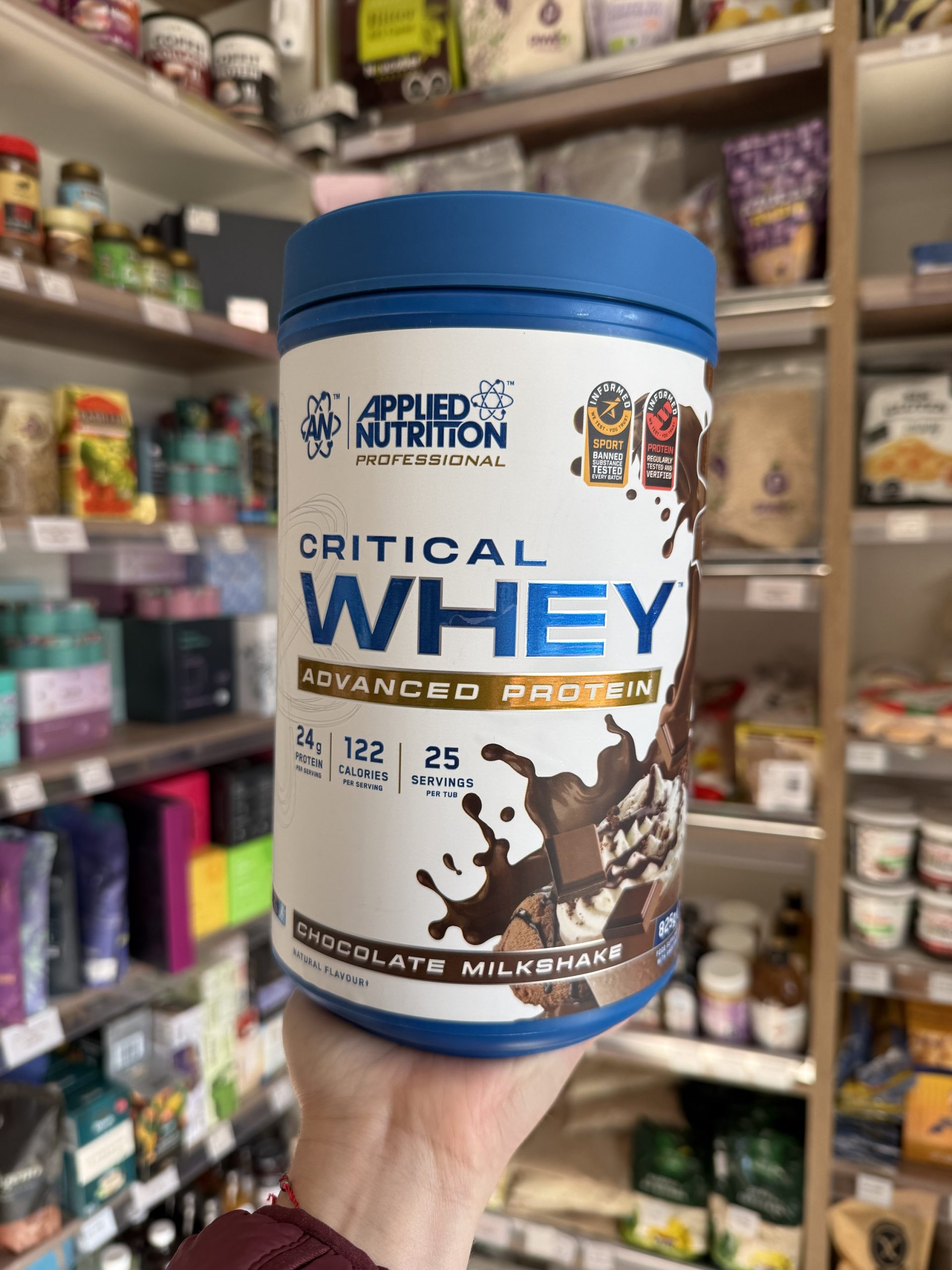 PROTEÍNA CRITICAL WHEY APPLIED NUTRITION 825 GR CHOCOLATE MILKSHAKE