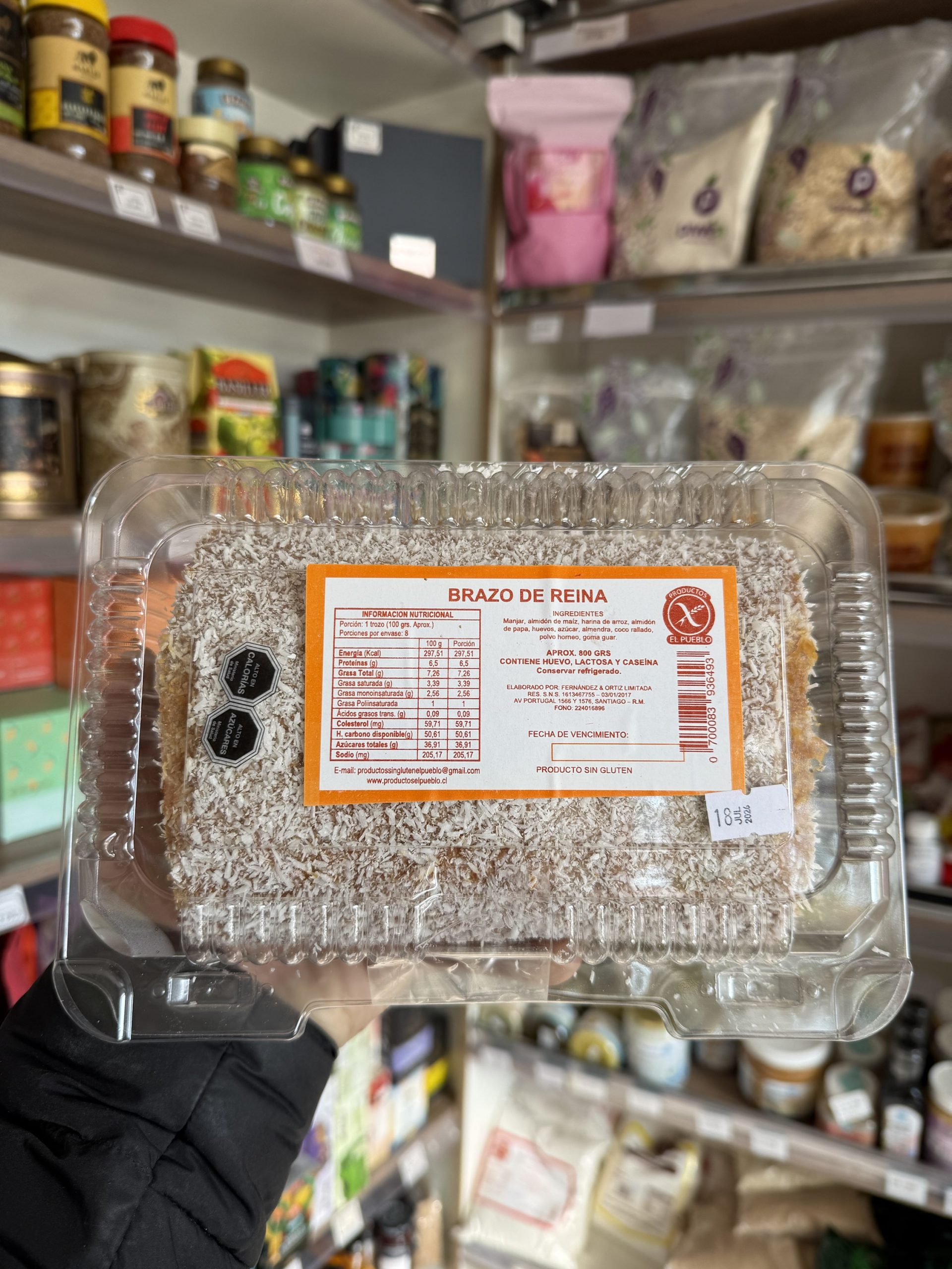 BRAZO DE REINA SIN GLUTEN EL PUEBLO 500 GR