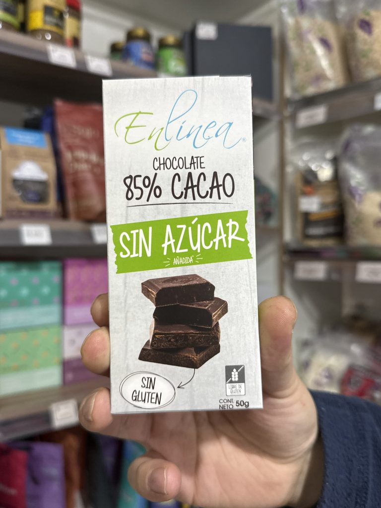 BARRA DE CHOCOLATE 50 GR  EN LÍNEA 85% CACAO