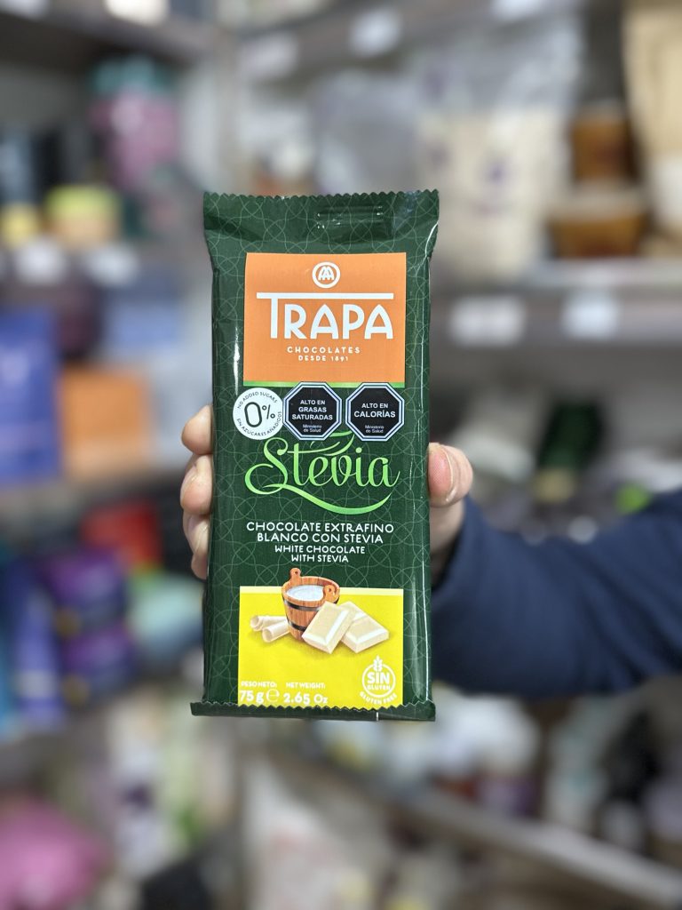 BARRA DE CHOCOLATE BLANCO 75 GR TRAPA
