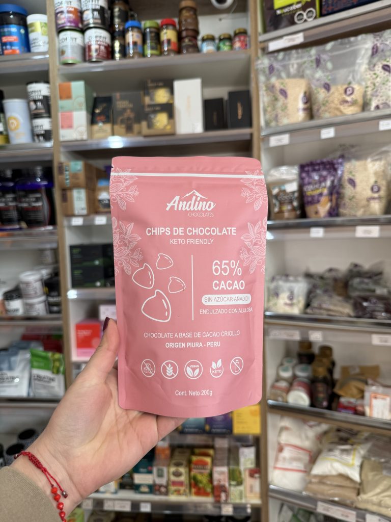 CHIPS DE CHOCOLATE ANDINO 65% CACAO 200 GR